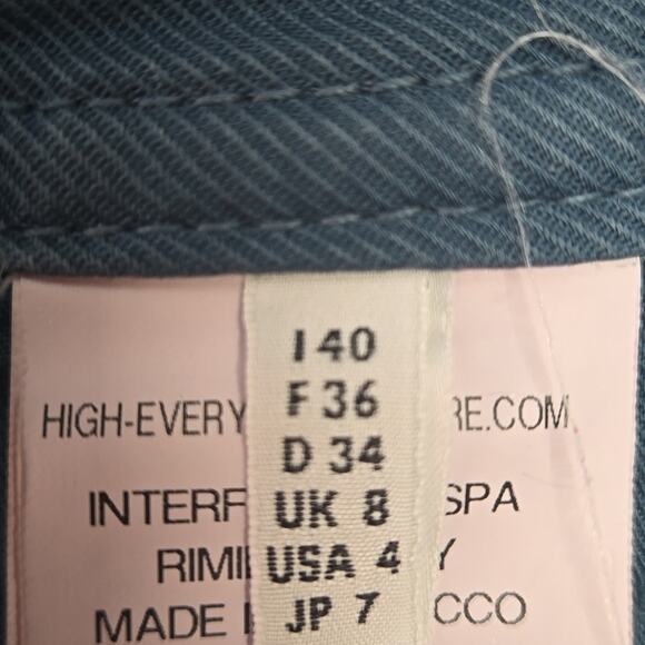 Interfashion Spa High Everyday Couture Pants Blue Size 4 - Picture 6 of 9